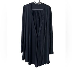 J Jill Sweater Womens Large Petite Long One Button Pockets Office Closet Staple